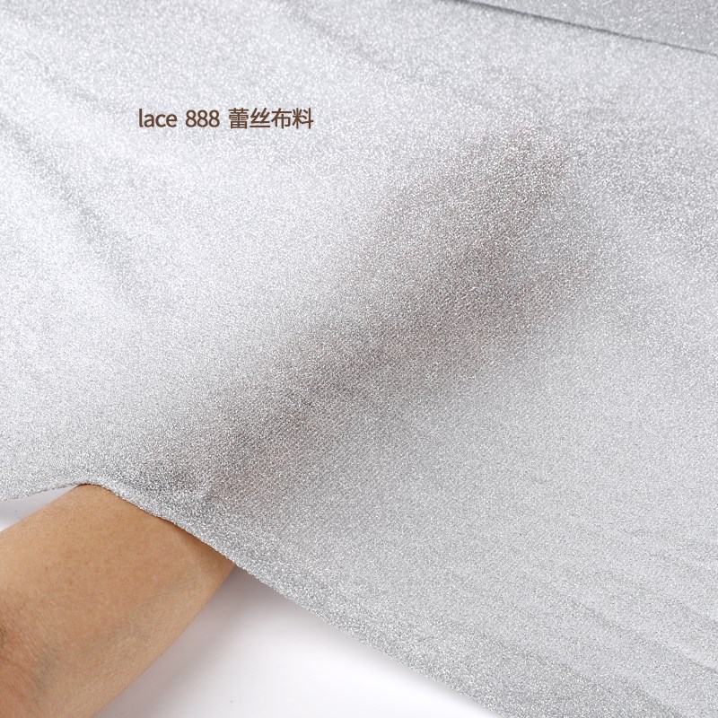 高弹力1.5米宽闪金银线针织布料礼服舞台服装面料柔软宝蓝色银色