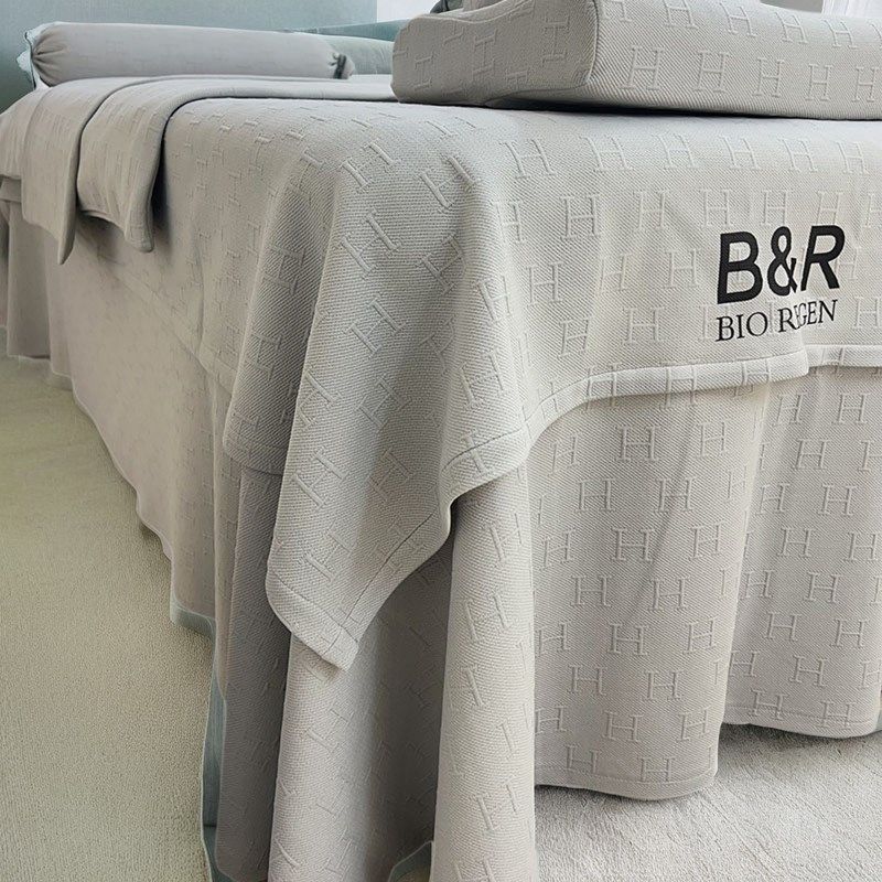 2024新款美容床罩四件套可定制logo一片式床盖美容院专用床单被罩,床上用品,床罩,淘宝优惠券,粉丝福利购,淘宝优惠卷