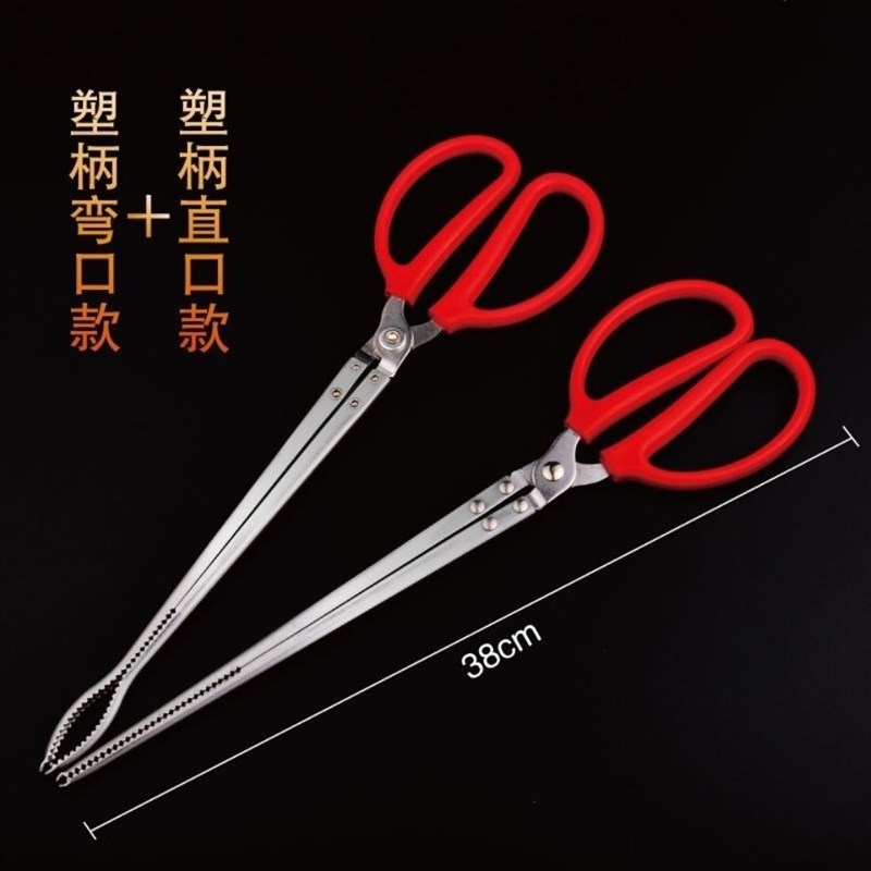 黄鳝夹泥鳅鳝鱼钳防滑赶海神器不锈钢夹蛇加长螃蟹夹子垃圾夹工具