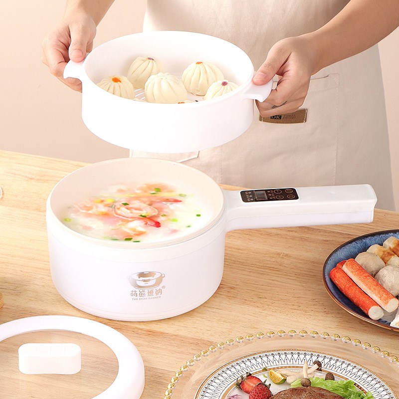 陶瓷电煮锅家居智能预约定时蒸煮炖炒一体多用锅学生宿舍锅