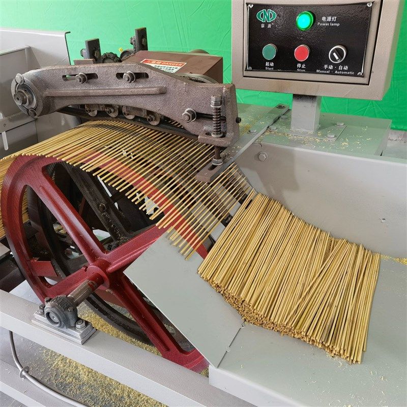 定制高速竹签机械设备烧烤签成型削尖机源头工厂