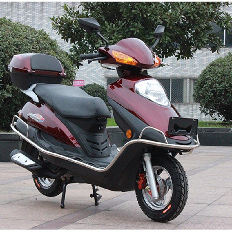 小公主摩托车雨钻助力车踏板车代步燃油125两轮摩托车男女款整车