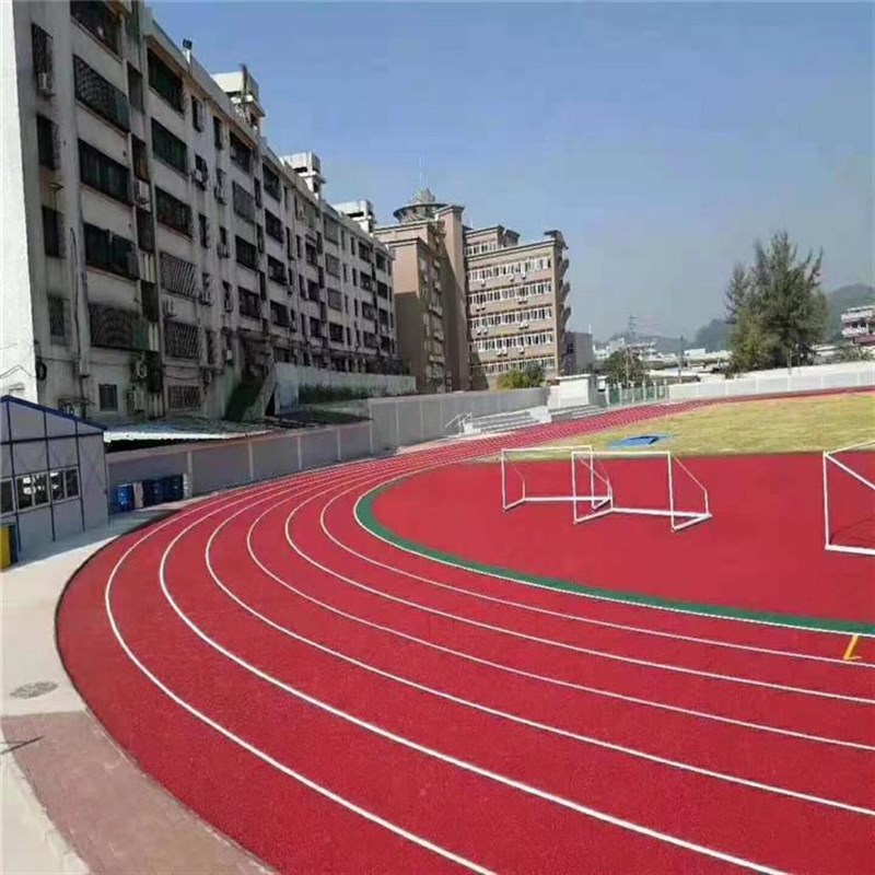 幼儿园塑胶地面EPDM橡胶彩色epdm颗粒面层休闲自结纹塑胶跑道