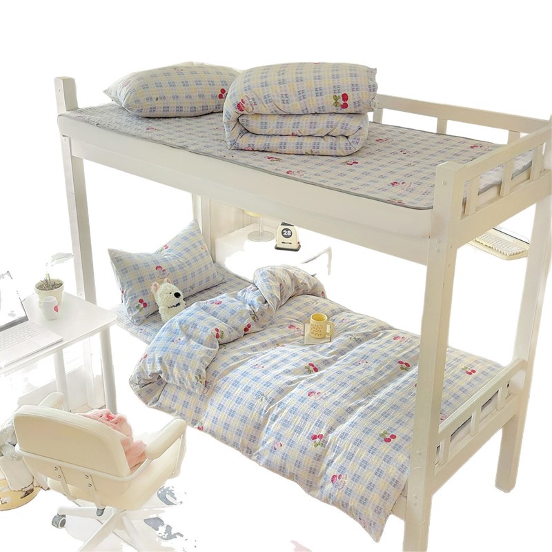 床盖单件榻榻米床单学生宿舍床褥垫子2025新款四季通用被套三件套