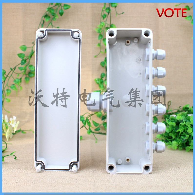 供应防水盒 1进6出塑料防水接线盒DS-AG-0825 分线防水塑料盒