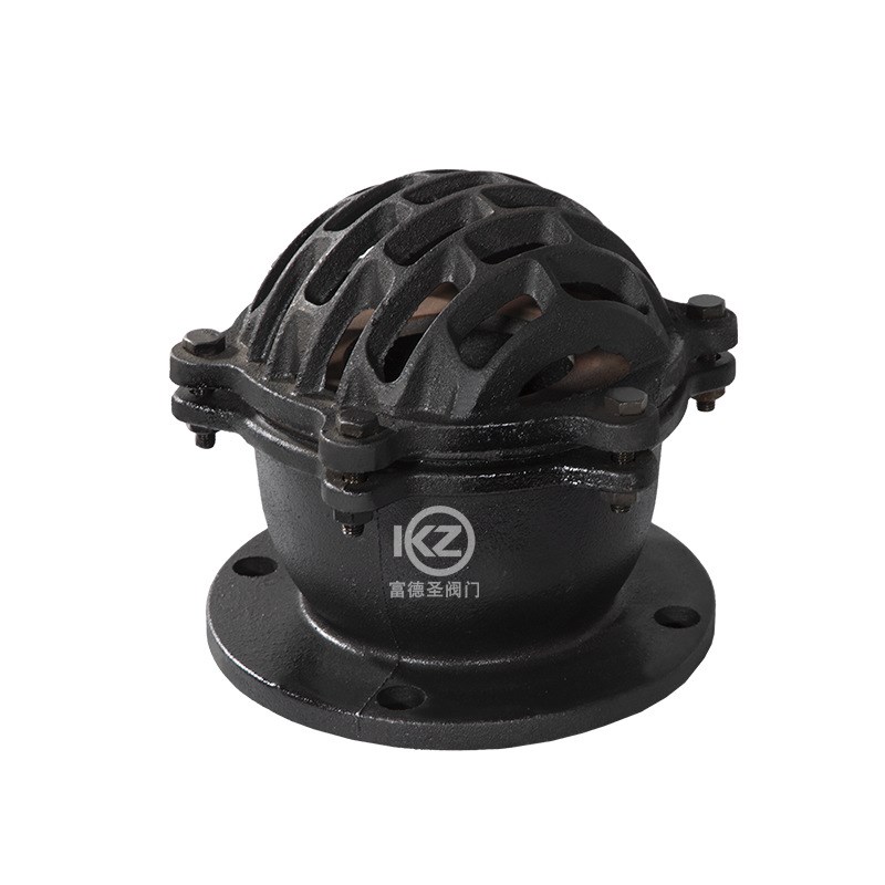 H42X-2.5/10法兰底阀单向阀铸铁水泵止回阀DN50 65 80 100 200