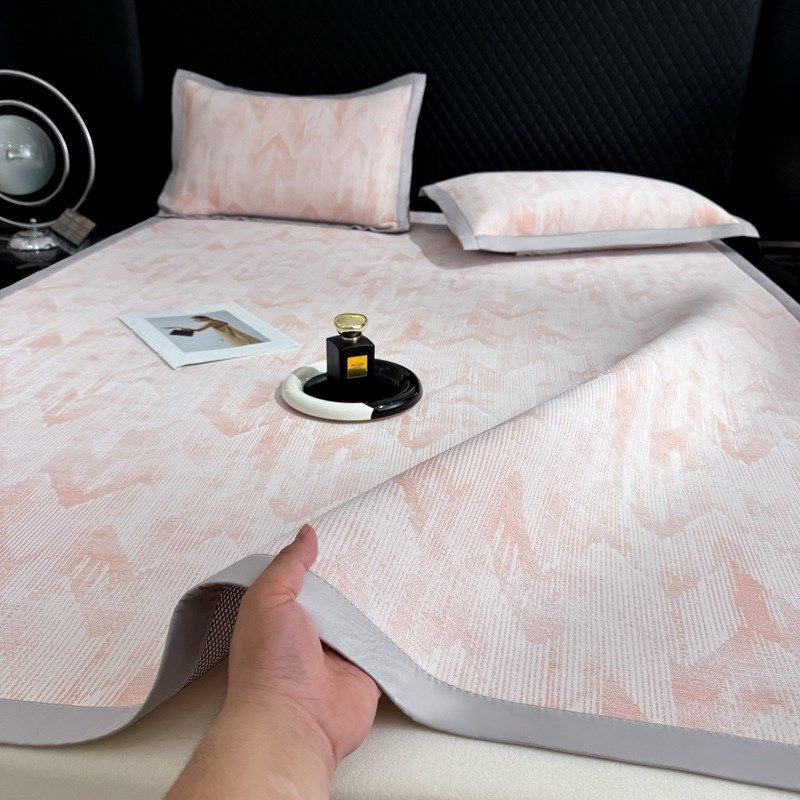 夏季凉感丝冰丝凉席床垫三件套可机洗夏天冰豆豆PE空调凉席软席子,床上用品,冰丝席,淘宝优惠券,粉丝福利购,淘宝优惠卷