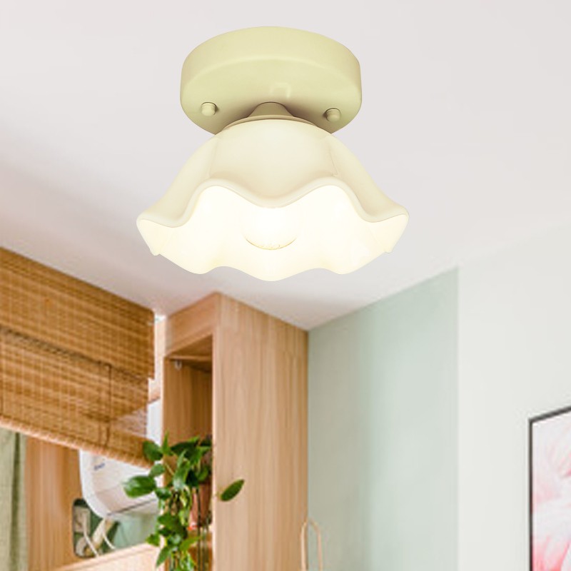 美式吸顶灯 欧式混搭 装饰 陶瓷 玄关 阳台 门厅 衣帽间 日式民宿