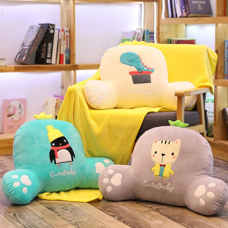 抱枕被子两用多功能腰枕靠枕办公室护腰靠背垫三合一毯子午睡神器