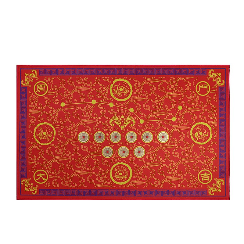 家用进门五帝钱地垫绒面门垫浴室卧室入户门玄关防水滑地垫