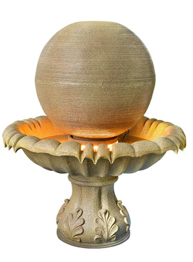 大型圆球流水喷泉摆件创意庭院落地鱼池水景室内户外招财转运装饰