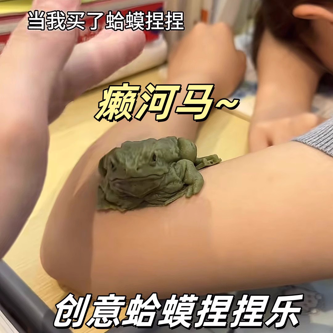 癞蛤蟆捏捏乐仿真创意整蛊青蛙发泄捏捏软胶玩具送闺蜜男朋友礼物