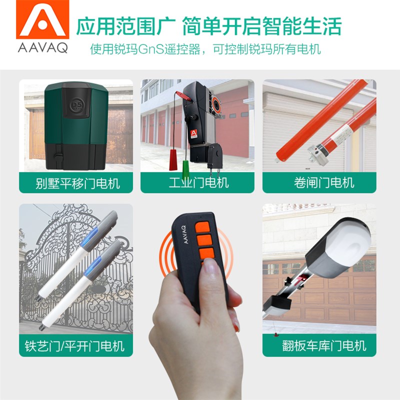 AAVAQ锐玛avanti 车库卷帘庭院别墅平开移门机遥控发射器手柄钥匙