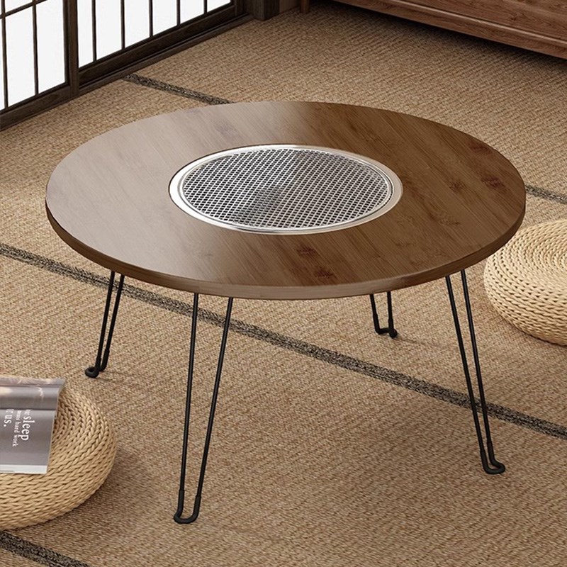 围炉煮茶烤火炉套装家用室内围聚茶桌户外庭院炭火烤肉架烧烤桌子