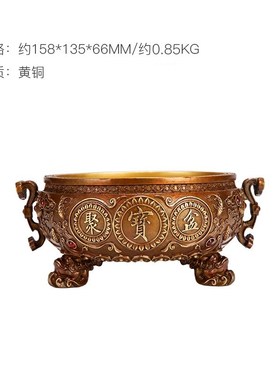 朱炳仁铜金蟾衔财聚宝盆摆件招财聚财神开业新家居乔迁礼品客厅
