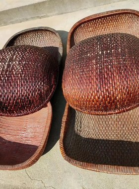 民俗老物件旧社会生产生活柳编老簸箩簸箕针线筐面筛子柳条大簸箩