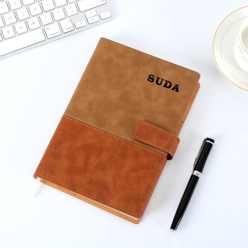 SUDA带扣笔记本子商务记事本B5本子A5加厚本子办公定制可印logo