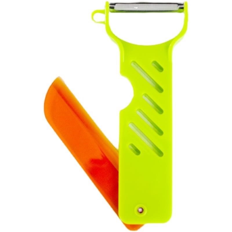 果皮专用折叠便携式多功能士豆薄皮水果刀削皮刀二合一不锈钢商用