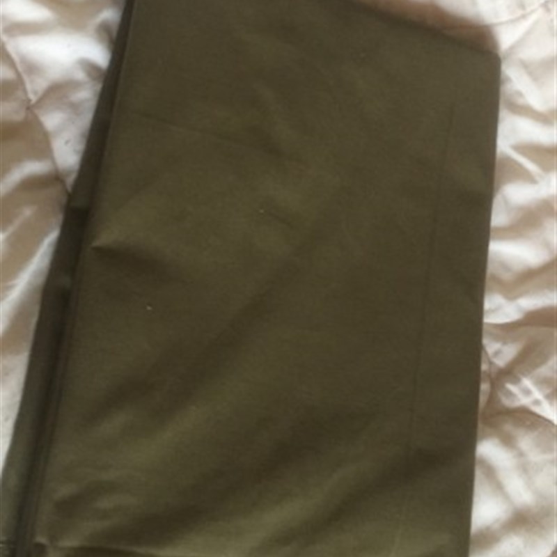 际华武汉三五零六工厂生产被子纯棉君绿土黄色枕套+枕芯=枕头1套