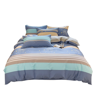 加厚纯棉被套单件冬季 磨毛全棉单人被罩1.5米150x200x230双人被单