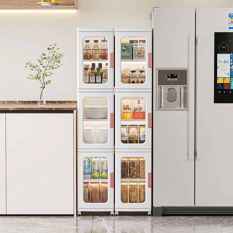 折叠卫生间夹缝收纳柜超窄厨房缝隙置物架客厅床边窄柜浴室储物柜