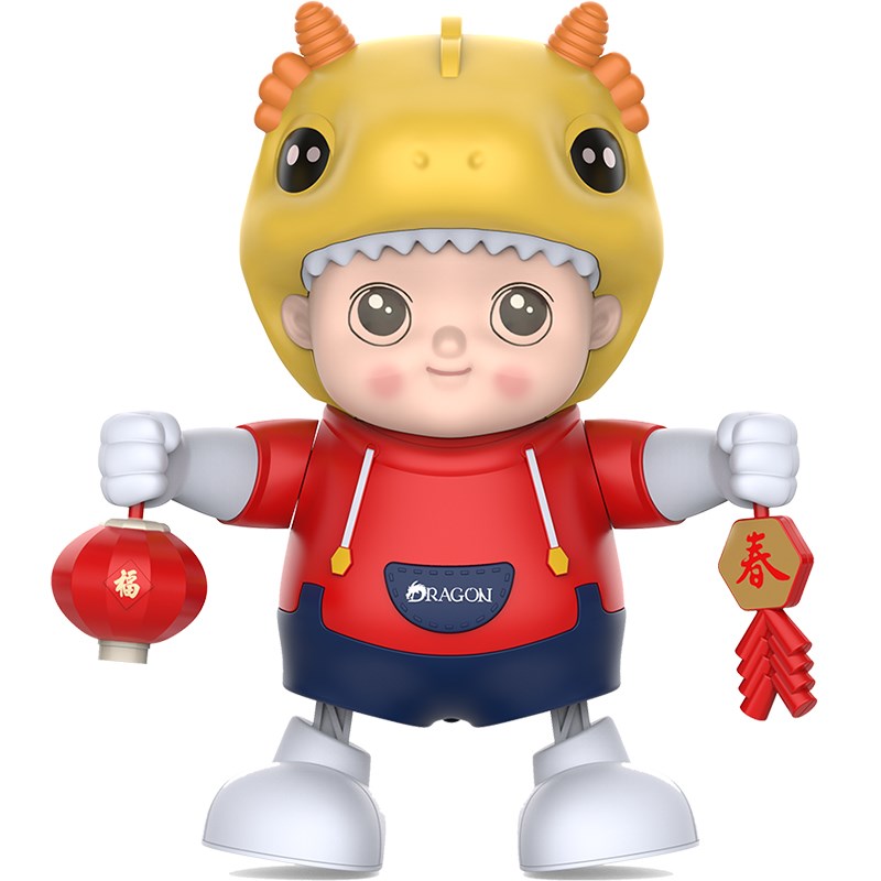 会唱歌跳舞的电动小龙宝0-1岁婴儿宝宝抬头练习训练儿童益智玩具