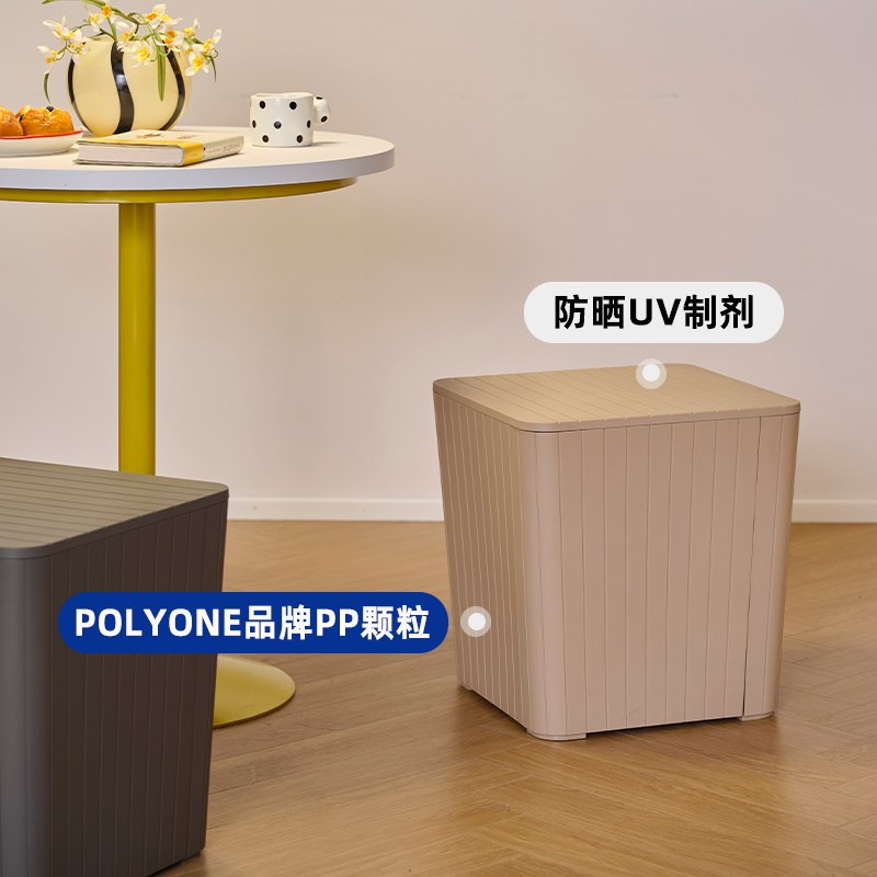 塑料凳子简约家用加厚储物方凳换鞋凳客厅收纳凳餐厅客人备用凳子