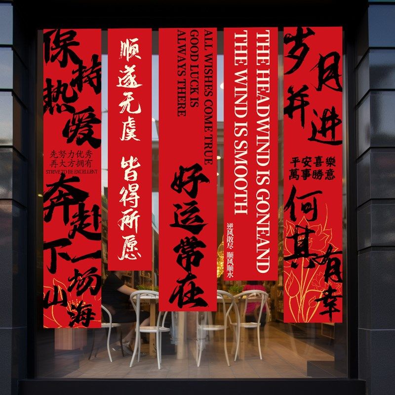 励志标语旗帜布定制公司办公室会议室墙面氛围布置条幅装饰吊旗