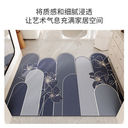 入户门地垫pvc可擦免洗进门门口玄关脚垫2024新款可裁剪皮革地毯