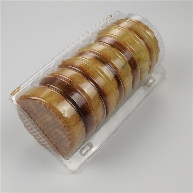 月饼盒圆筒半圆型月饼包装盒蛋糕桃酥盒一次性透明塑料西点包装盒