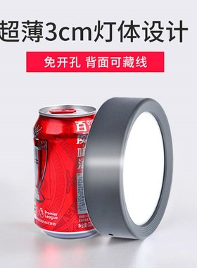 灰色超薄led明装筒灯店铺北欧5W7W9W12W15W免开孔三色天花灯3公分