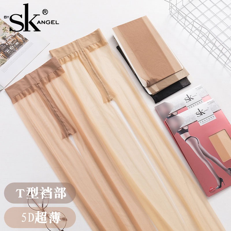 SK8909黑金传奇肉黑色5d丝袜超薄款性感女隐形全透明薄款脚尖无痕