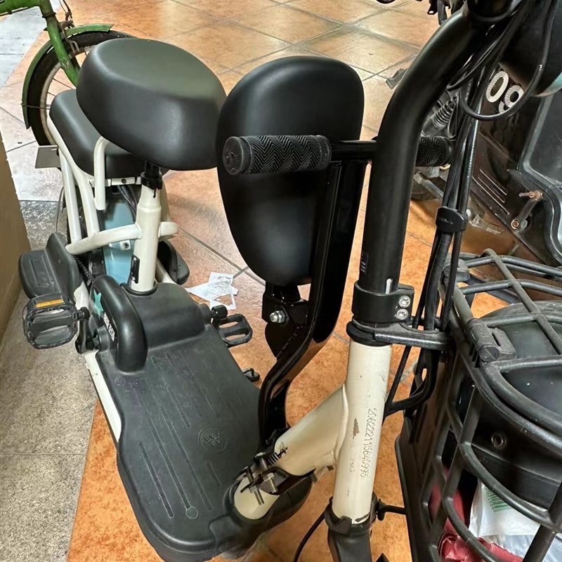 简易电动车折叠椅前置儿童安全座椅新国标电车宝宝折叠座椅宝宝凳