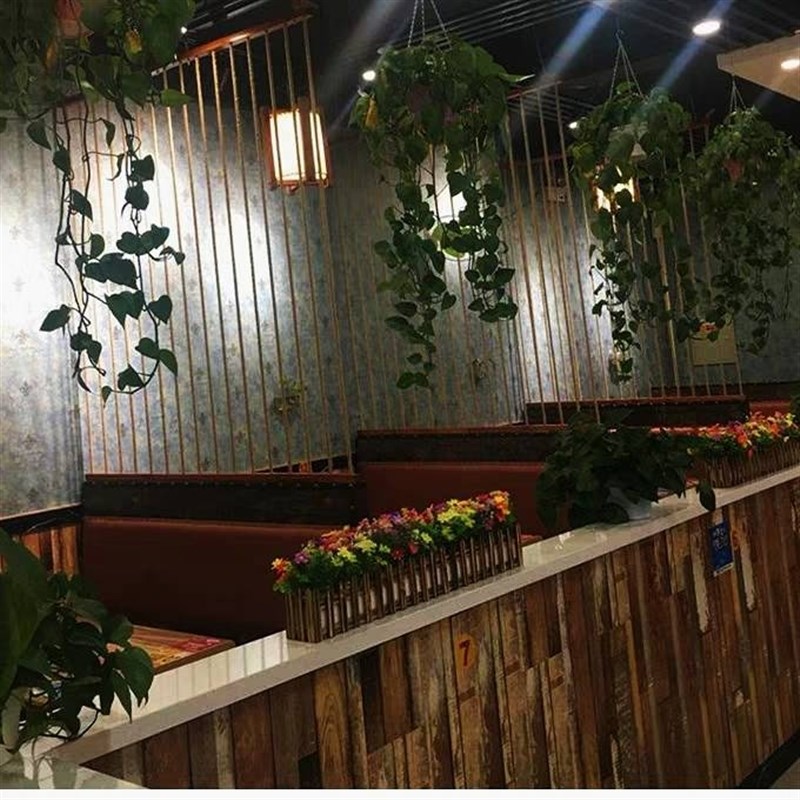 手工编织麻绳门帘酒吧餐厅隔断民宿装饰办公屏风实木板绳艺隔断