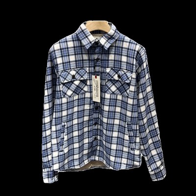 出老美!加绒加厚不臃肿!秋冬男士翻领百搭休闲格子长袖衬衫外套