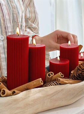 创意花生木质托盘香薰蜡烛套装干果展示盘高级玄关桌面卧室伴手礼