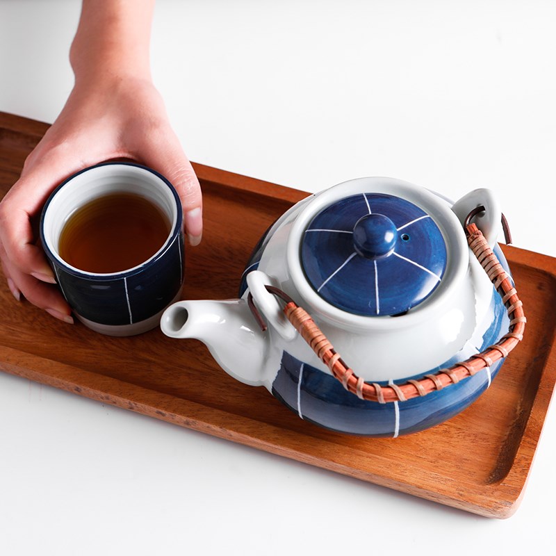 三分陶瓷日式海鲜汤壶水壶大号茶壶花茶壶泡茶壶大容量家用茶具