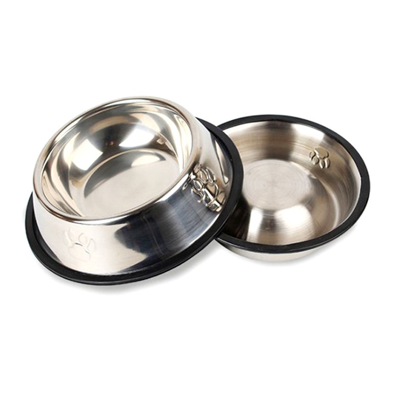 宠物食盆狗碗不锈钢防滑狗饭碗猫食具宠物碗狗盆喂食防打翻狗水碗