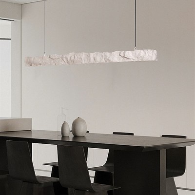 展厅设计师吊灯长条餐厅灯创意个性餐桌吧台灯日式民宿茶室侘寂风