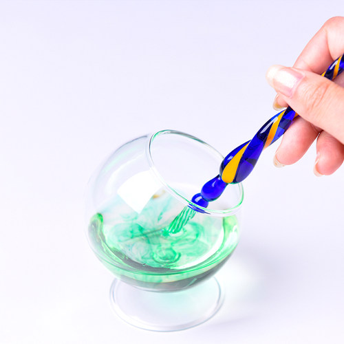 玻璃笔彩色墨水蘸水签字笔漫画试色笔玻璃沾水笔钢笔笔搁笔架笔托