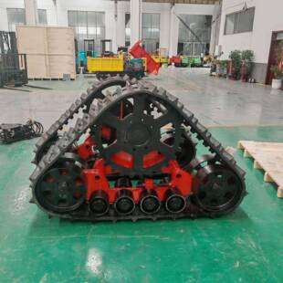 三角履带底盘旋耕车轮防陷农机三角形履带车轮收割机改装三角履带