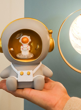 创意家居摆件太空人存钱罐儿童房装饰品办公室桌面小摆设生日礼品