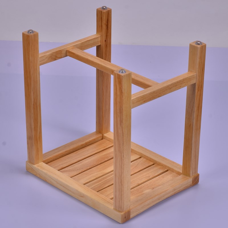 木风实木浴室凳成人家用洗澡凳老人用防滑淋浴凳木质浴室凳子