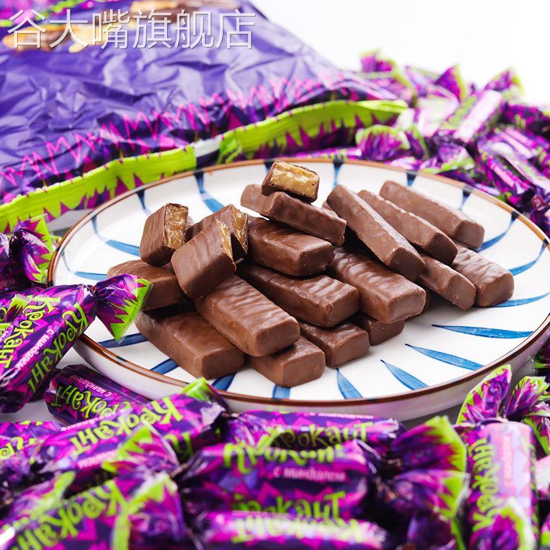 紫皮糖巧克力散装500g装休闲食品婚庆喜糖果年货小零食旗舰店