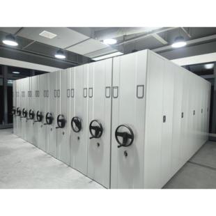 手摇密集架档案室电动密集柜凭证资料病案货架智能移动文件柜厂家