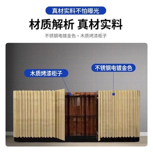 轻奢风实木餐边柜茶水柜别墅家用多功能储物柜一体靠墙装 意式 饰柜