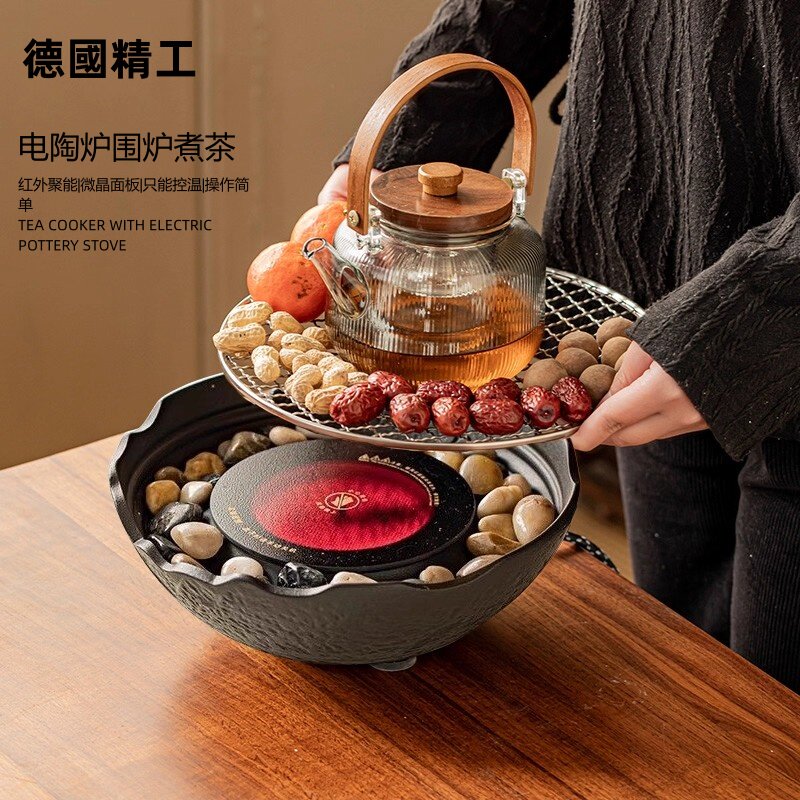 德国精工围炉煮茶煮茶炉养生泡茶壶罐罐奶茶茶具套装电陶炉煮茶器,餐饮具,煮茶炉,淘宝优惠券,粉丝福利购,淘宝优惠卷