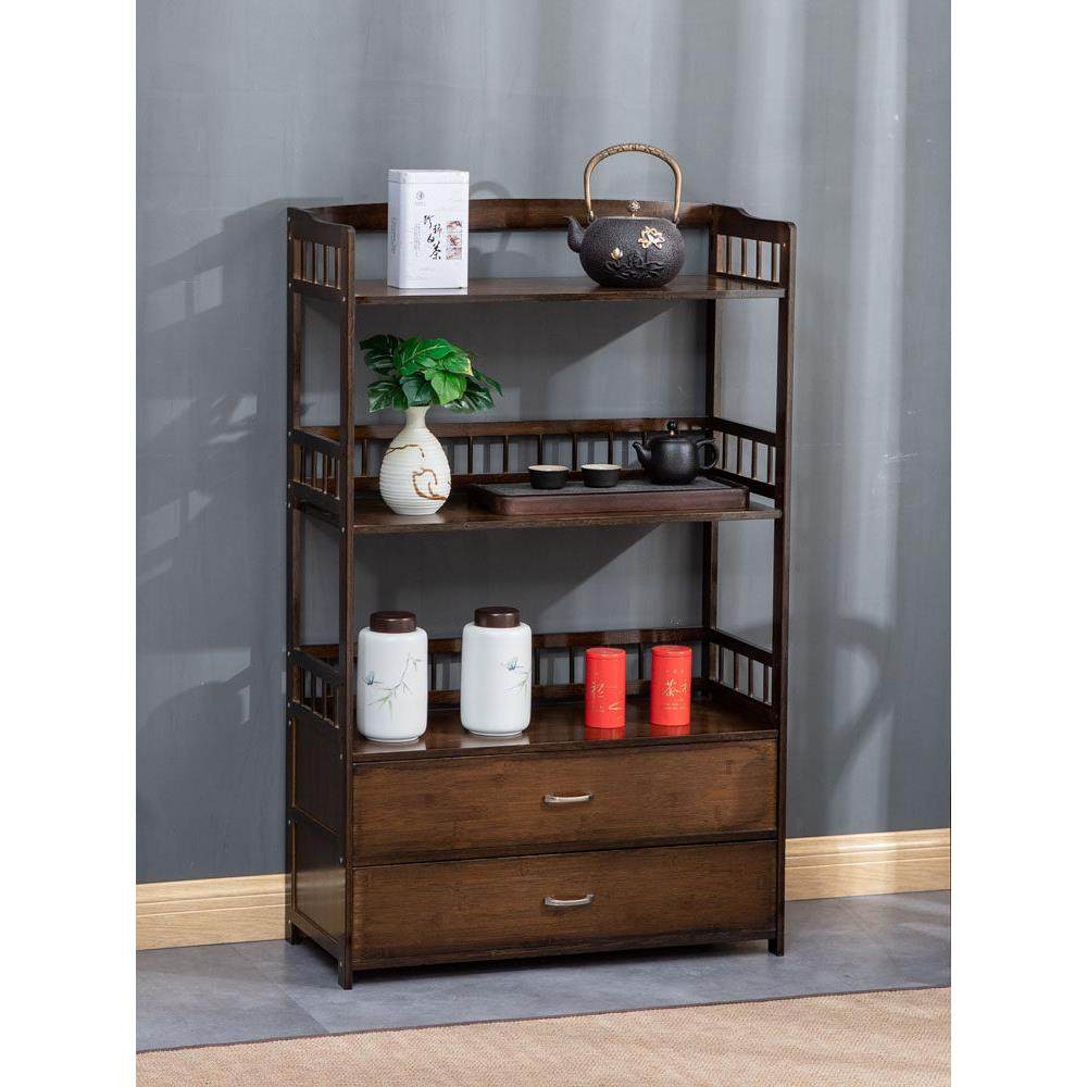 客厅餐边柜家用靠墙茶水台现代置物架办公室茶叶架子展示储物柜竹,住宅家具,餐边柜,淘宝优惠券,粉丝福利购,淘宝优惠卷