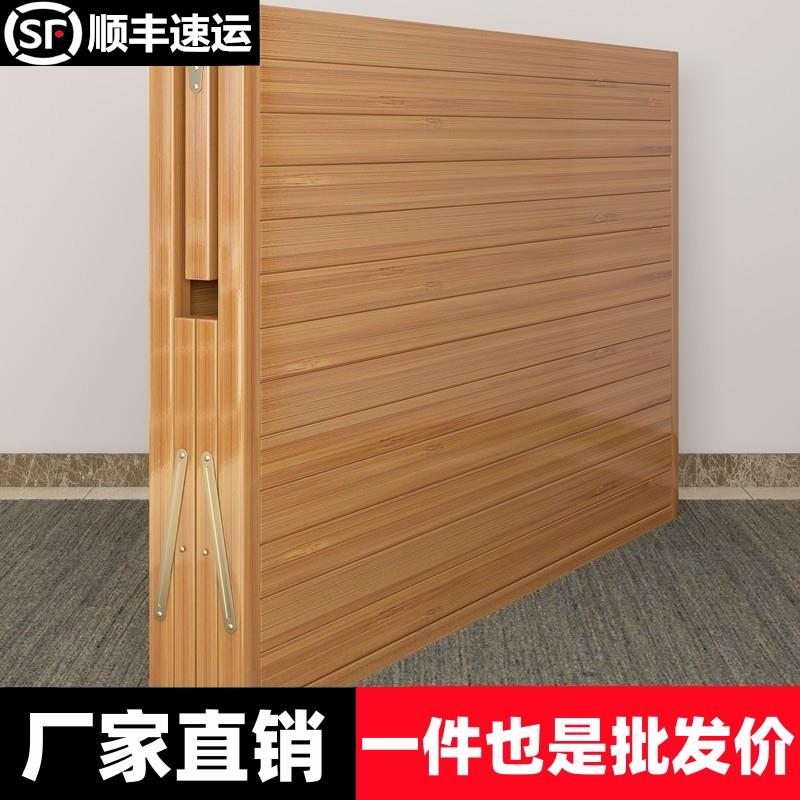 木头床双人床不占地方的床折叠床单人双人成人简易家用竹床硬板午