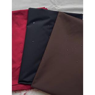 羽绒服布料面料高档轻薄高密哑光纯色棉服马甲背心服装三防柔软